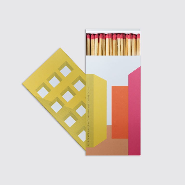 Caixa de Fósforo Hélio Oiticica "Magic Square" amarelo