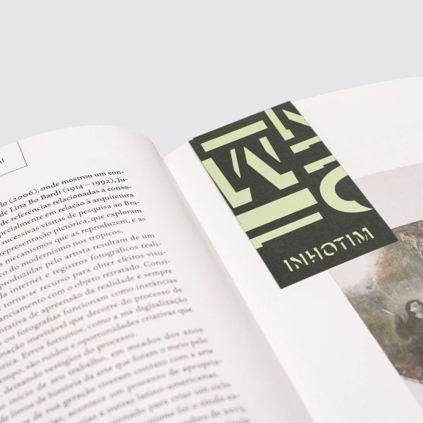 Marca-página Inhotim azul-escuro