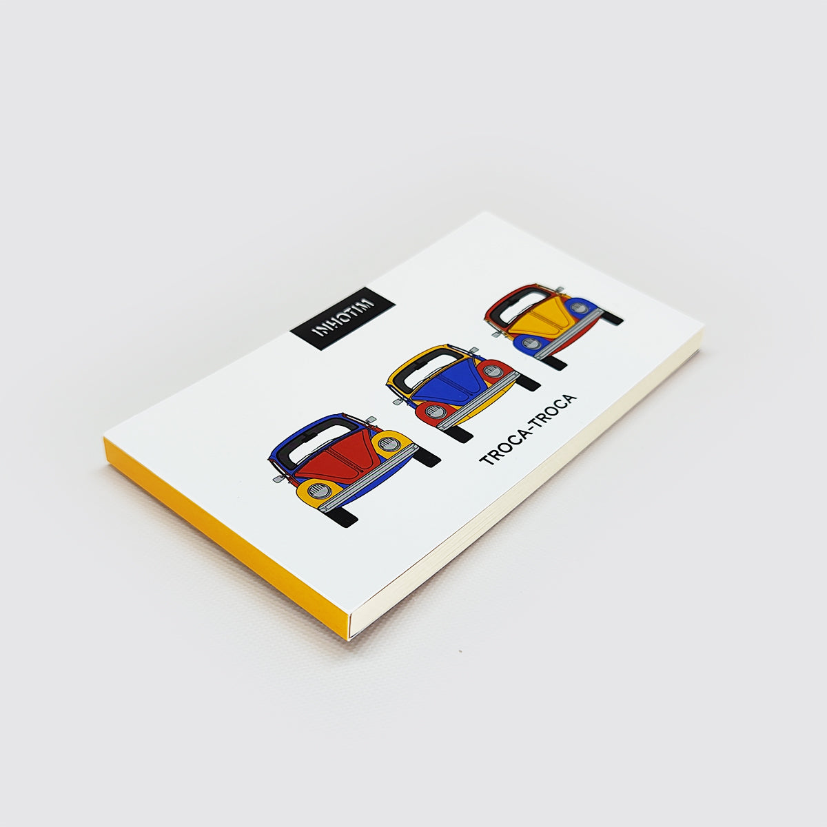Caderneta Troca-troca amarelo