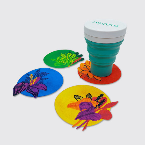 Porta-copo Trópicos verde