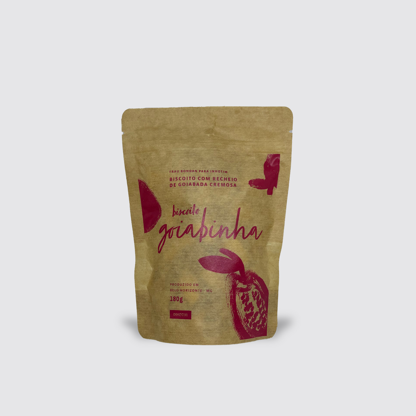 Biscoito goiabinha no pacote