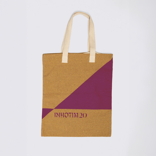 Ecobag Inhotim20 ocre e roxo