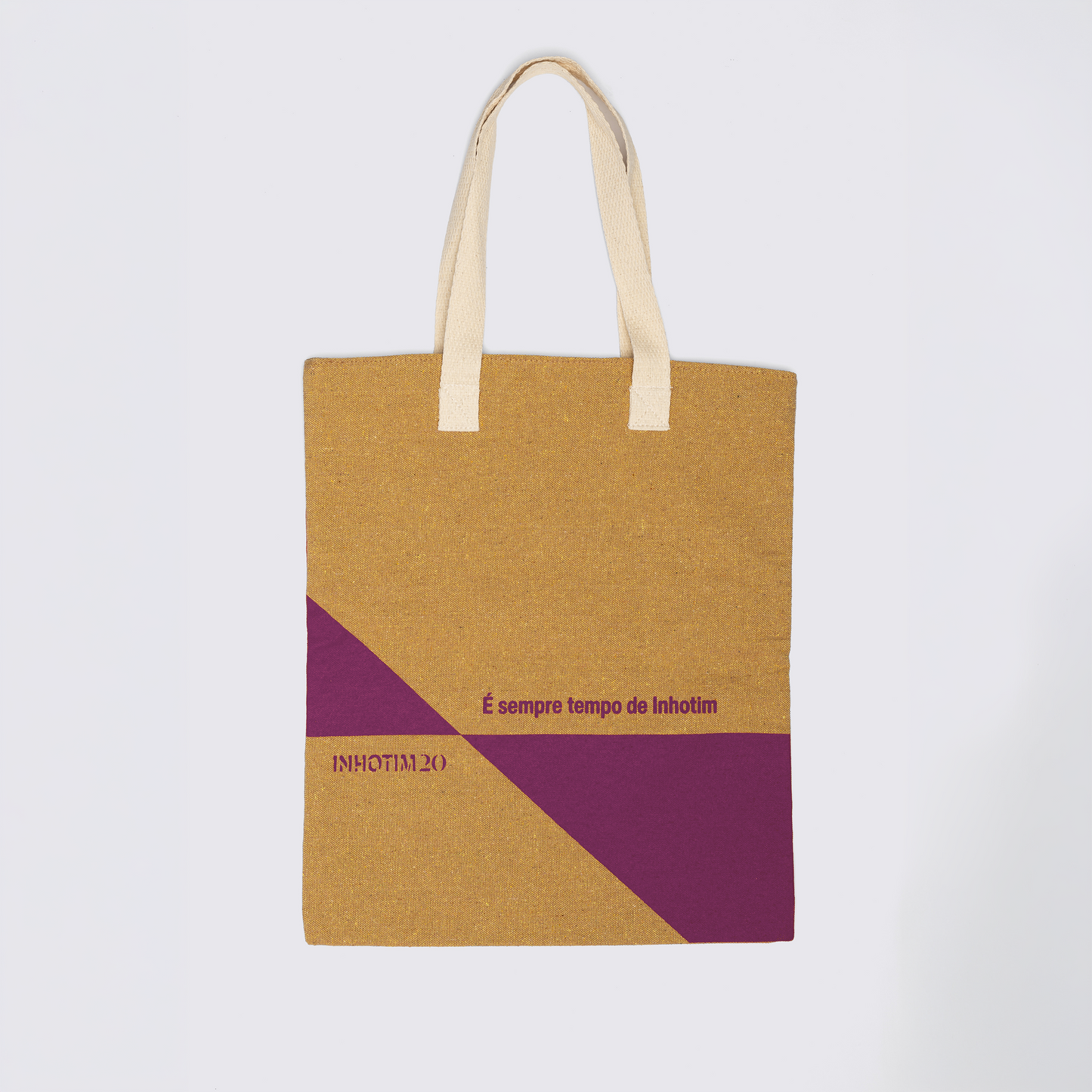 Ecobag Inhotim20 ocre e roxo