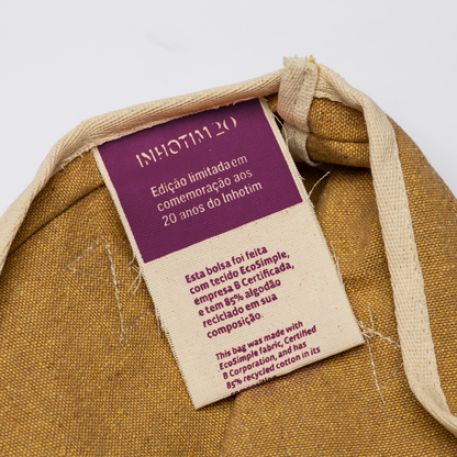 Ecobag Inhotim20 ocre e roxo