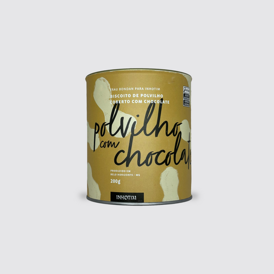 Polvilho com chocolate em lata